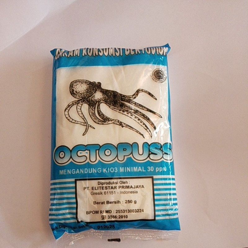 

Garam Octopus Beryodium 250gr - Garam Konsumsi/Garam dapur