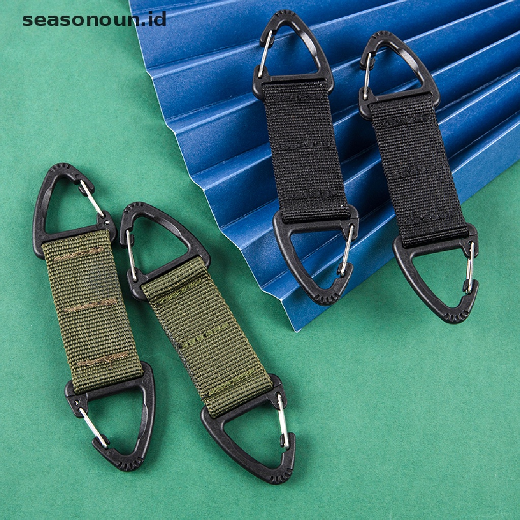 Klip Sabuk Gesper Carabiner Segitiga Multifungsi Untuk Outdoor