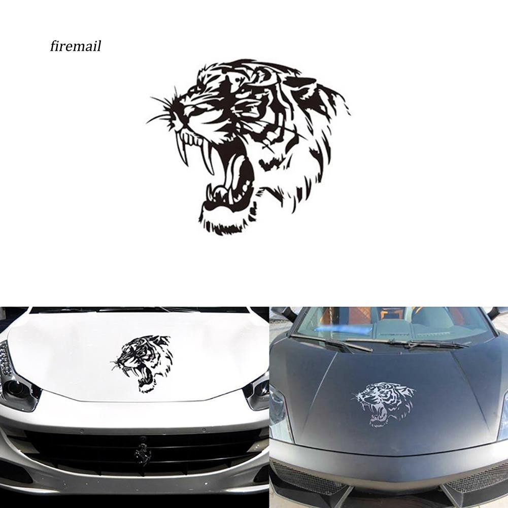 Stiker Vinyl Motif Harimau Untuk Dekorasi Kap Mobil Shopee Indonesia