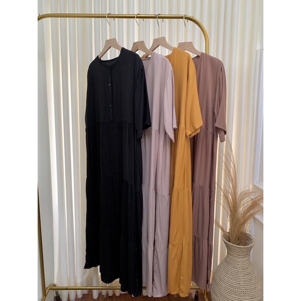 DRESS ICHANA RAYON TWILL // DRESS LENGAN PENDEK