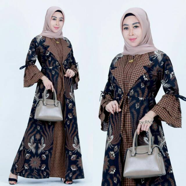 GAMIS OUTER BATIK MANGGAR, PADI,SEKAR,CANTIK,KUBIS,KIPAS,DAUN,KUPU,NADINE,GENDIS