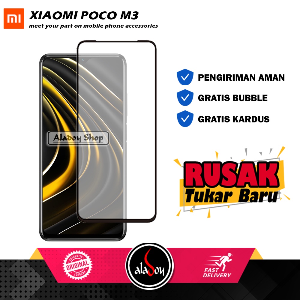 Tempered Glass XIAOMI POCO M3 Anti Gores Layar Screen Protector