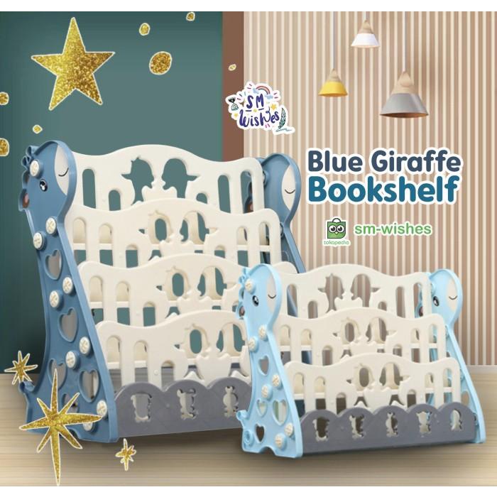 Rak Buku Anak Jerapah 3 Tingkat & 4 Tingkat Storage Serbaguna Bookshe