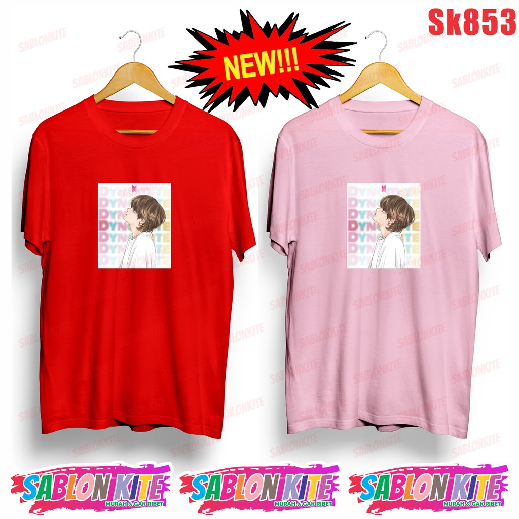 MURAH!!! KAOS TAEHYUNG V KPOP DYNAMITE SK853 UNISEX COMBED 30S