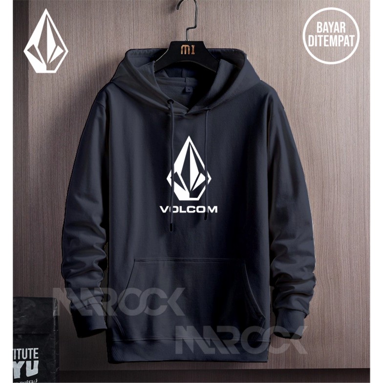 Sweater Hoodie Warna Pria/Wanita best seller - sablon VOLCOM Bahan Cotton Place