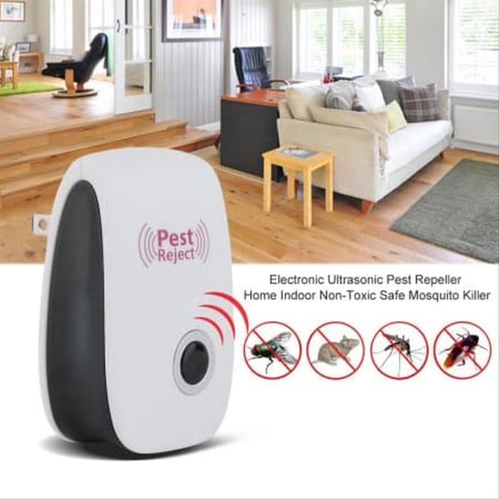 Ultrasonic Pest Repeller - Pest Reject ultrasonic alat pengusir Tikus Kecoa Serangga original
