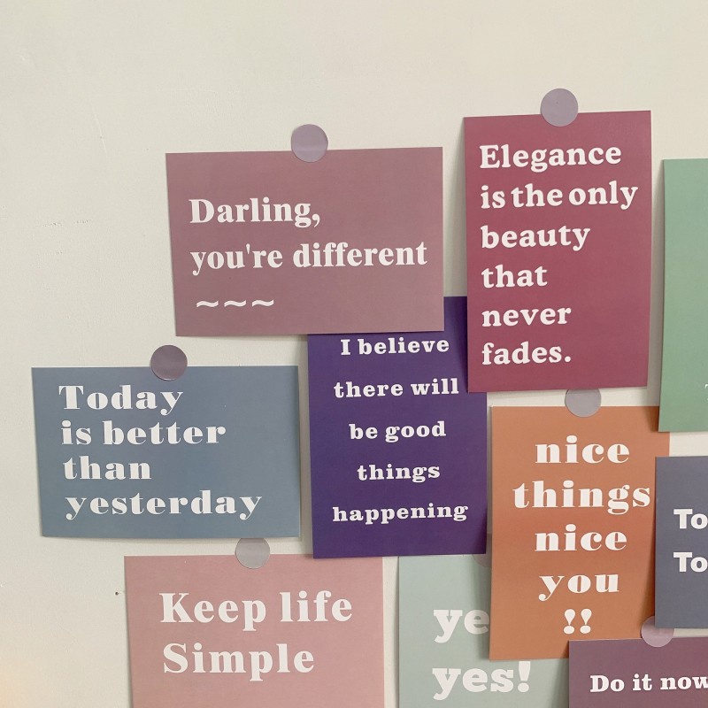15pcs Stiker Dinding Desain Scandinavian Untuk Dekorasi Ruang Tamu / Kamar Tidur