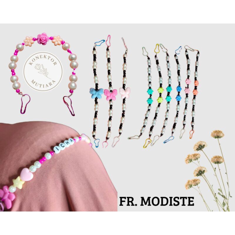 Konektor Masker Mutiara/Pengait Masker Mutiara/Mutiara Hijab