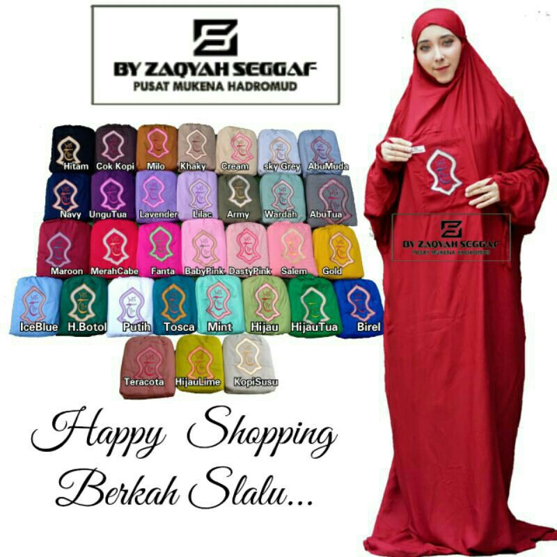 mukena hadramaut terompah