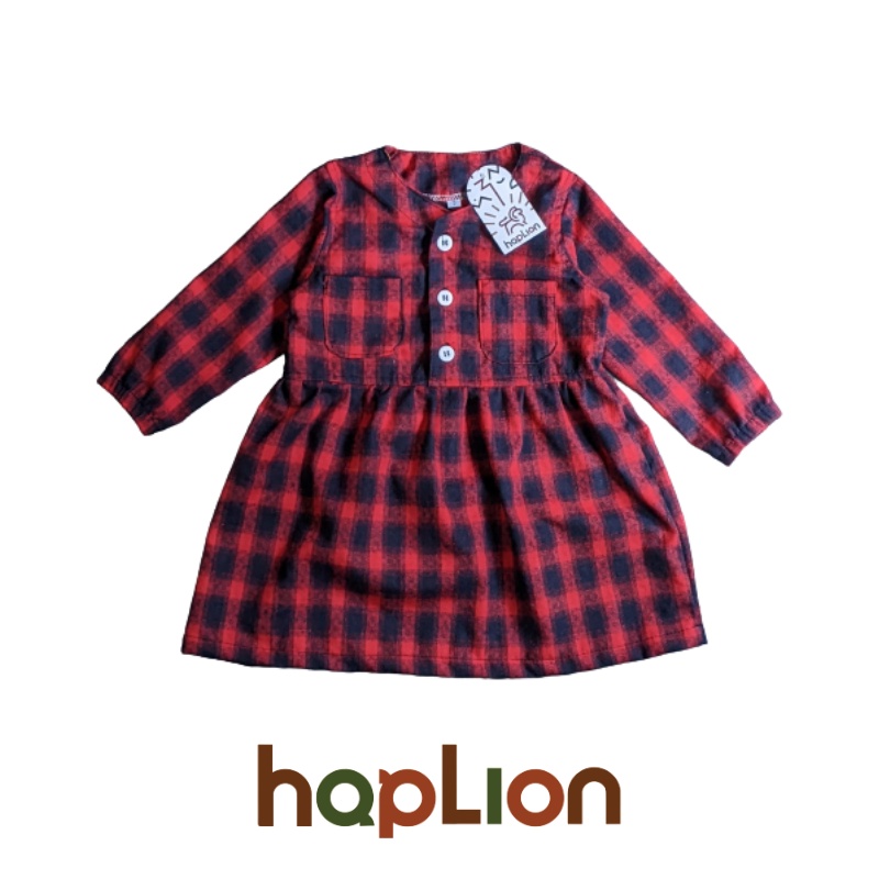 Dress Anak Flanel Atasan Perempuan Lengan Panjang 1 - 6 Tahun | Haplion Kidswear