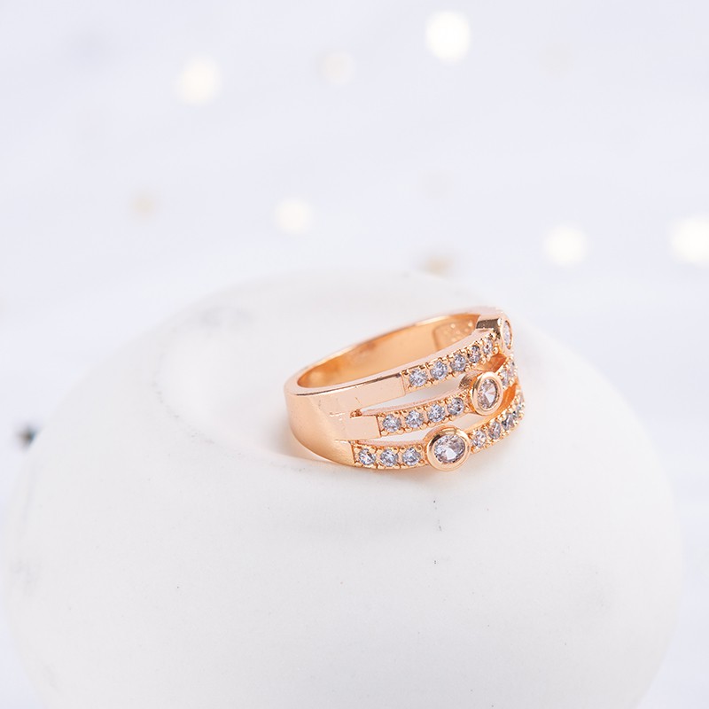 [✅COD] A-77 Cincin Xuping Asli Zirkon Perhiasan Cincin Kawin Xuping Emas-3