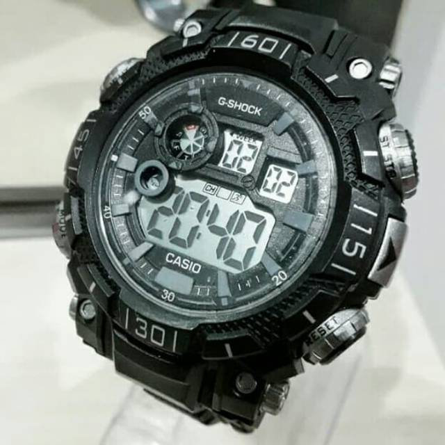JAM TANGAN COWOK CEWEK CASIO G-SHOCK HITAM DIGITAL