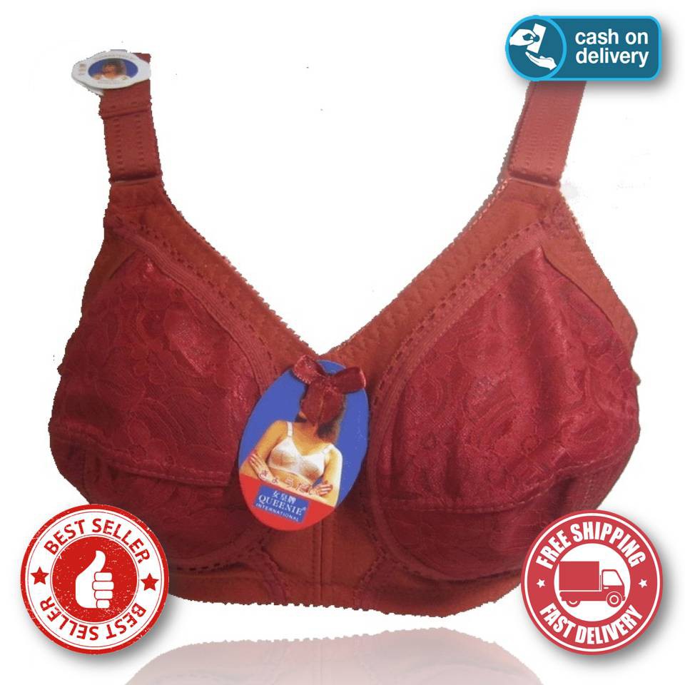 GUINI SISTER | ART 408  Bra / BH Wanita Perempuan Queenie Brukat Sister Big Size Tanpa Kawat Tanpa Busa - COD barangkece