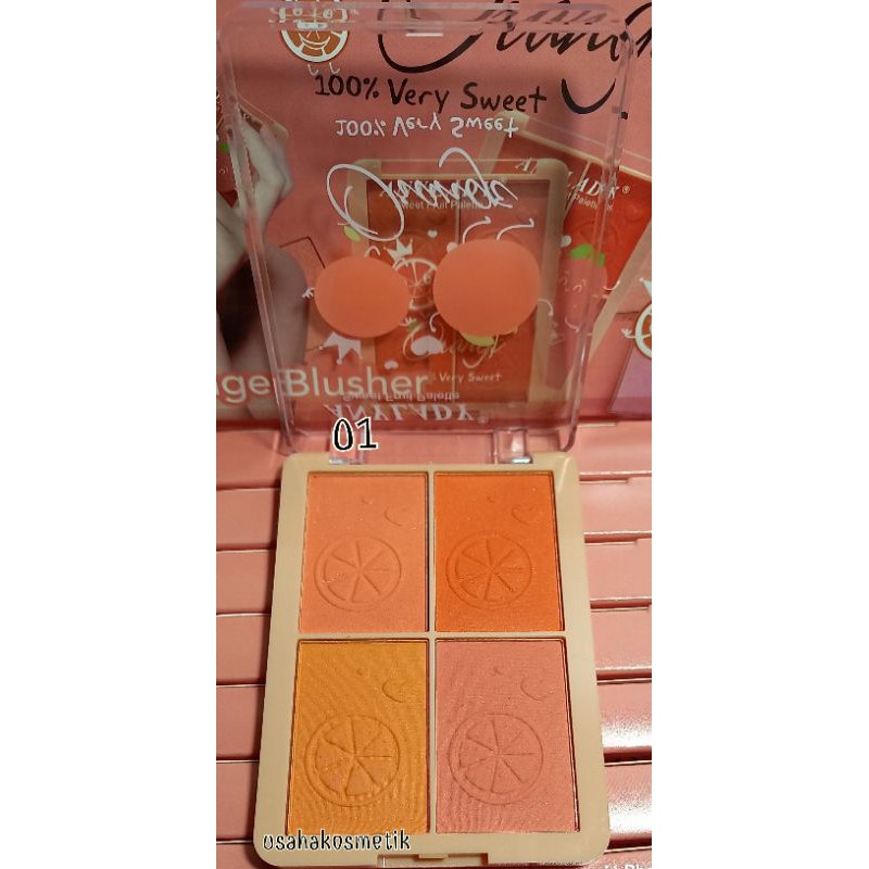 ECER !!! Eyeshadow dan blush n Anylady Sweet Orange /  Sweet Fruit Pallete  NO.795 | 796