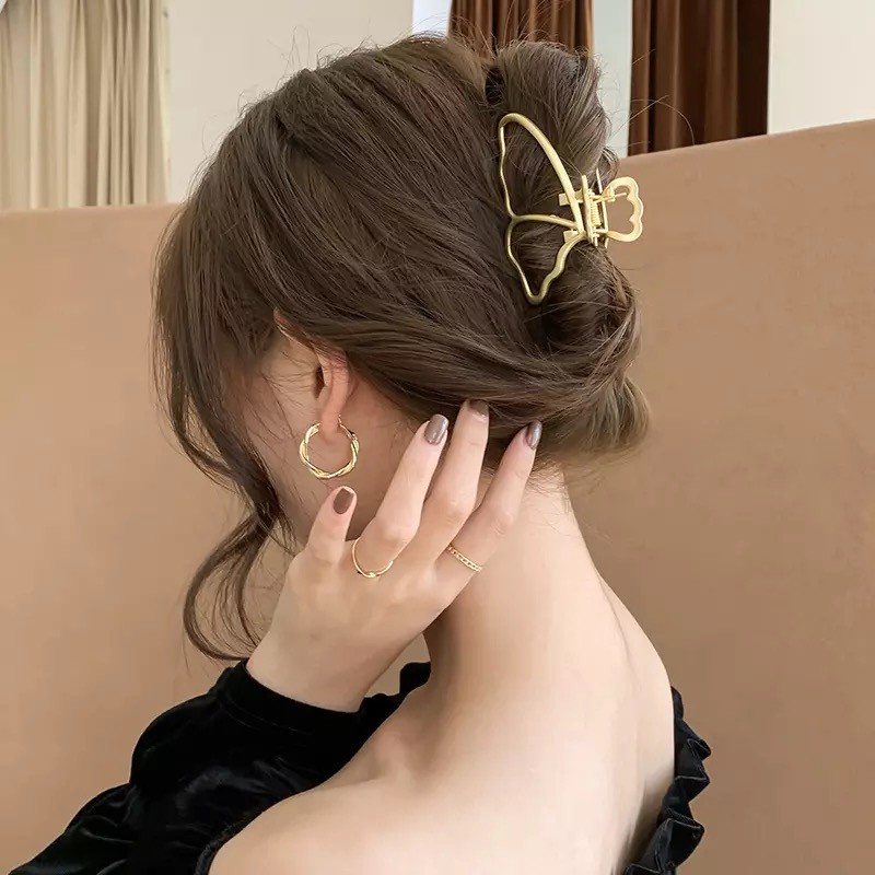 Ark.co - PAQUIN Hair Claw jepit rambut gold butterfly