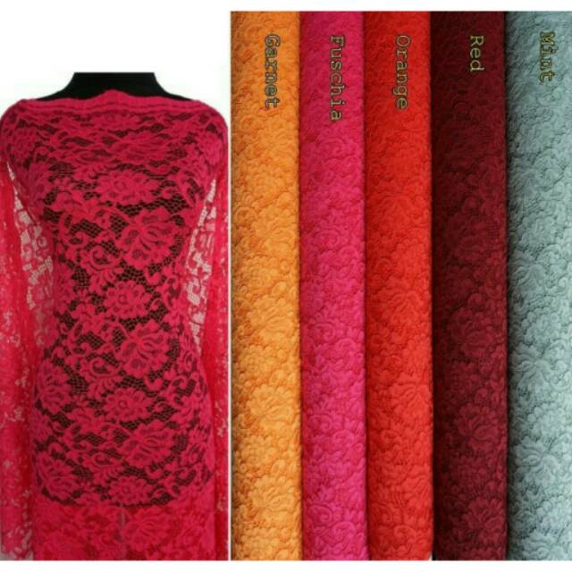 Kain kebaya brokat ( cord / timbul )