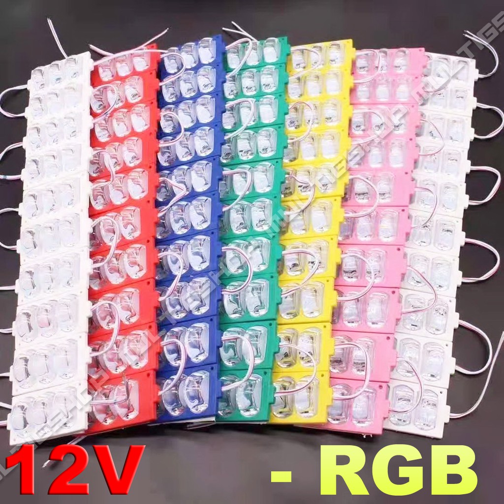 100Pcs Modul Alis Roda 2835 3 Mata LED Tipe 7338 12V - RGB