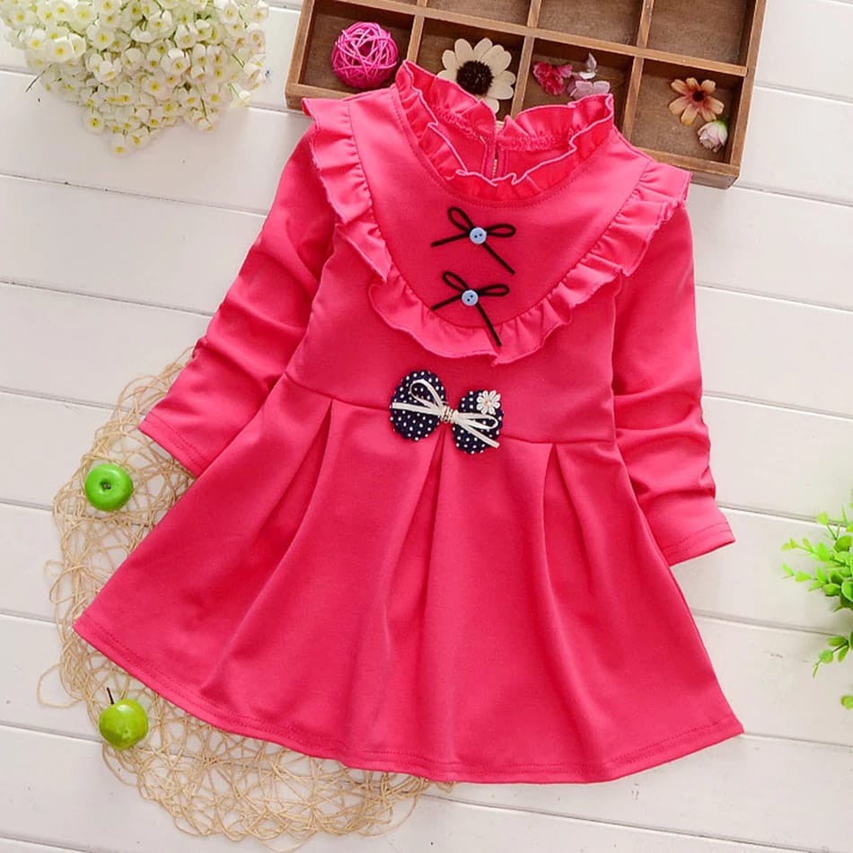 TOKOMILKAN- Dress Anak Perempuan YUNIKU Umur 1-6 Tahun Bahan Toyobo