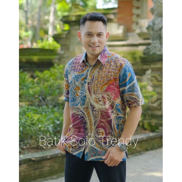 TRENDY 101 KEMEJA BATIK LENGAN PENDEK KAIN HALUS MURAH