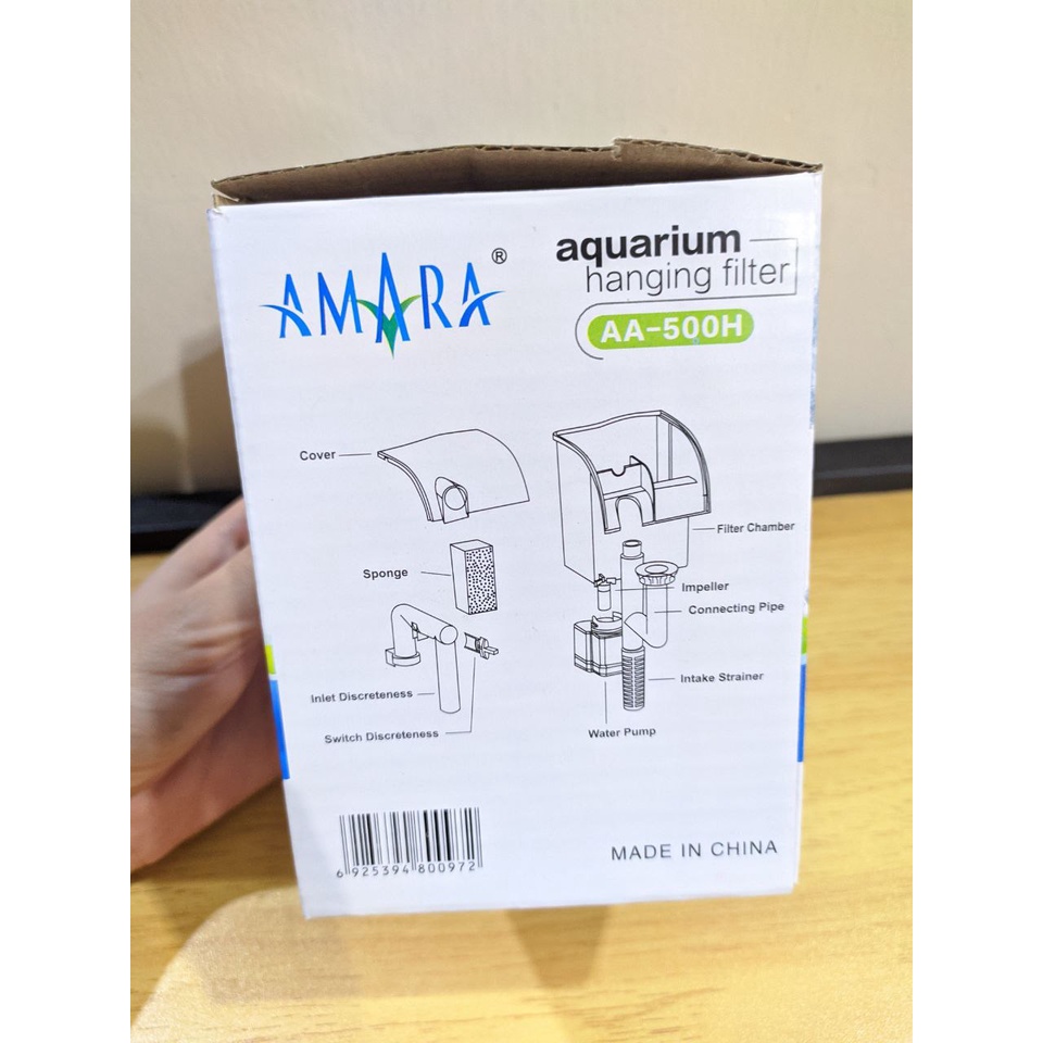 Amara Filter Gantung Hanging Filter Aquarium AA-500H AA 500H Aquascape