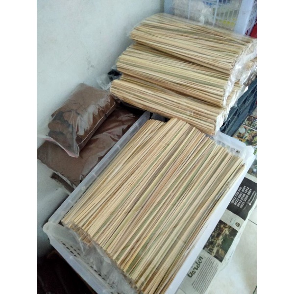 Tusuk Bambu isi 50 tusuk , bahan buket bunga, Tusuk Sate Panjang 30 cm