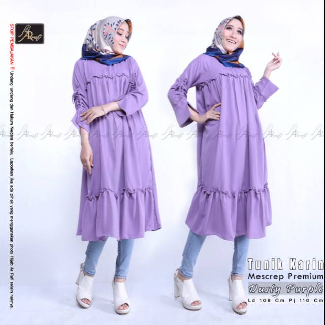 Tunik arrafi | tunik murah | tunik karin arrafi | tunik kekinian