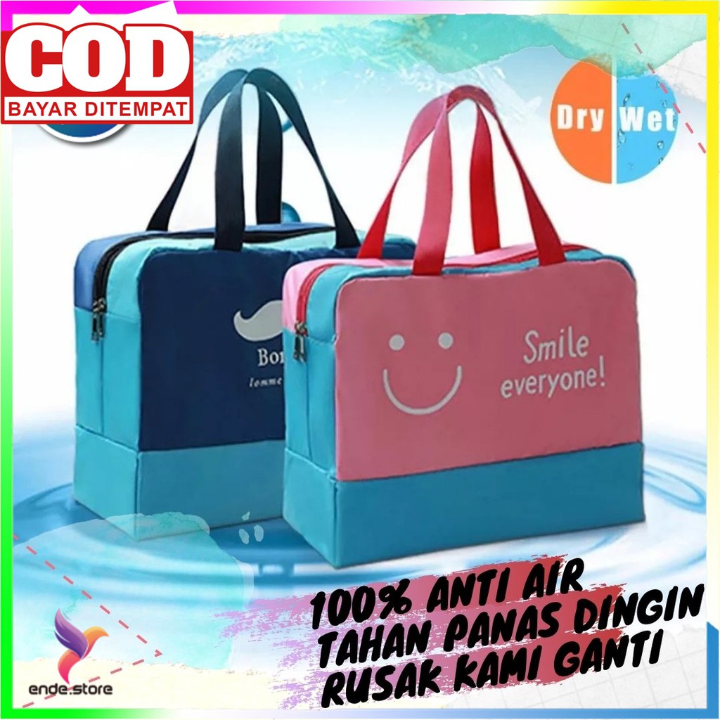 Tas Bepergian Packing Baju Jinjing Pakaian Wanita Travel Bag Karakter Organizer Alat Mandi ES192