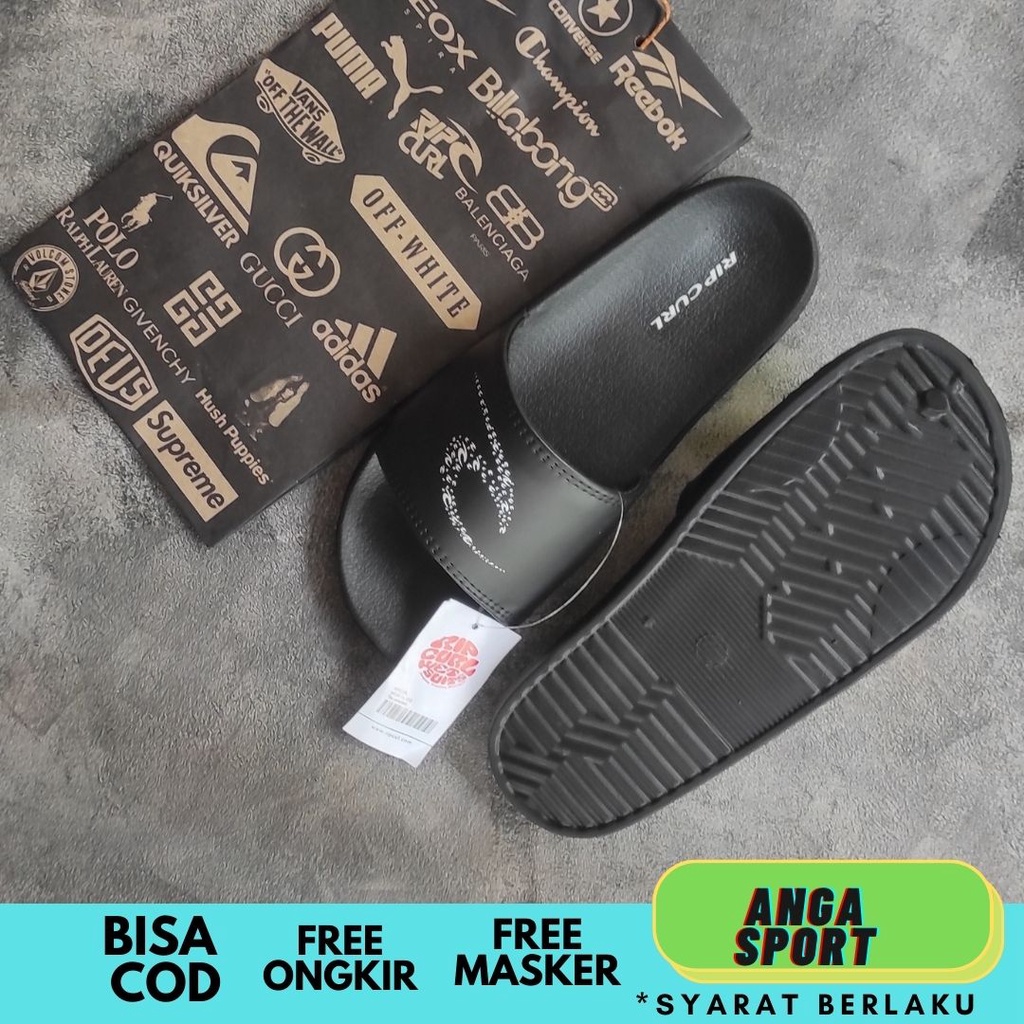 SANDAL SLIDE PRIA RIPCURL MOTIF LOGO PREMIUM / SANDAL SLOP COWOK / SANDAL DISTRO / SENDAL CASUAL SURFING REMAJA KEKINIAN / SANDAL RUMAH LAKI LAKI KEREN