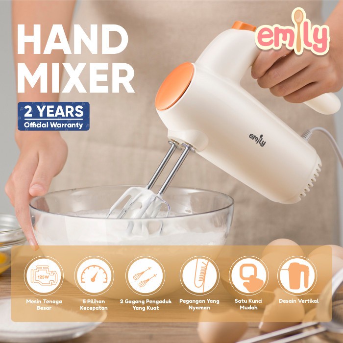 Emily Hand Mixer EHM-92001 Electric Mixer