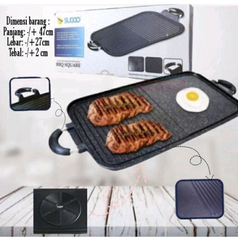 (PROMO) SUGGO ROUND GRILL PAN / MULTI GRILL PAN SUGGO ORIGINAL / PIZZA PAN / PANGGANGAN ANTI LENGKET FREE BUBBE / PANGGANGAN JUMBO