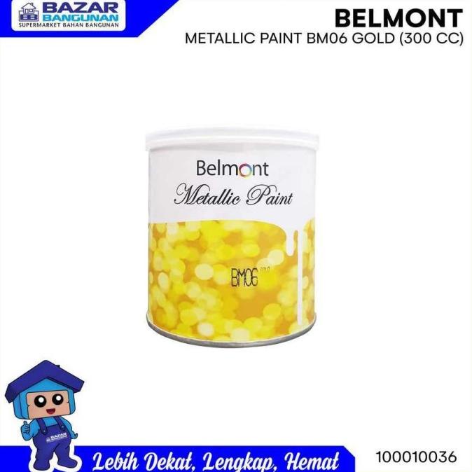 CAT TEMBOK INTERIOR EKSTERIOR BELMONT METALLIC PAINT BM06 300 CC GOLD