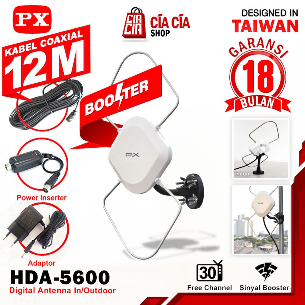 Antena TV Digital PX HDA-5600 Antenna TV Outdoor Indoor
