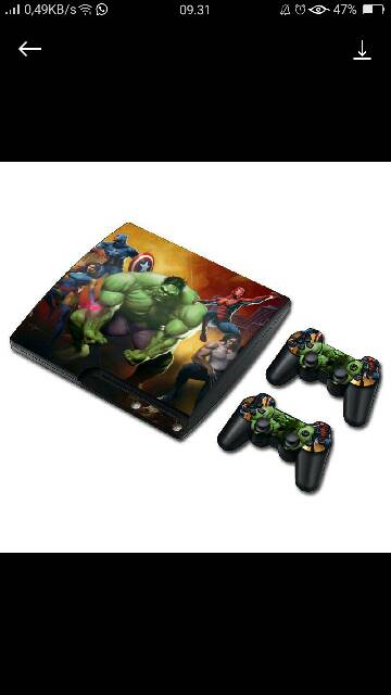 garskin atau sticker ps3 slim