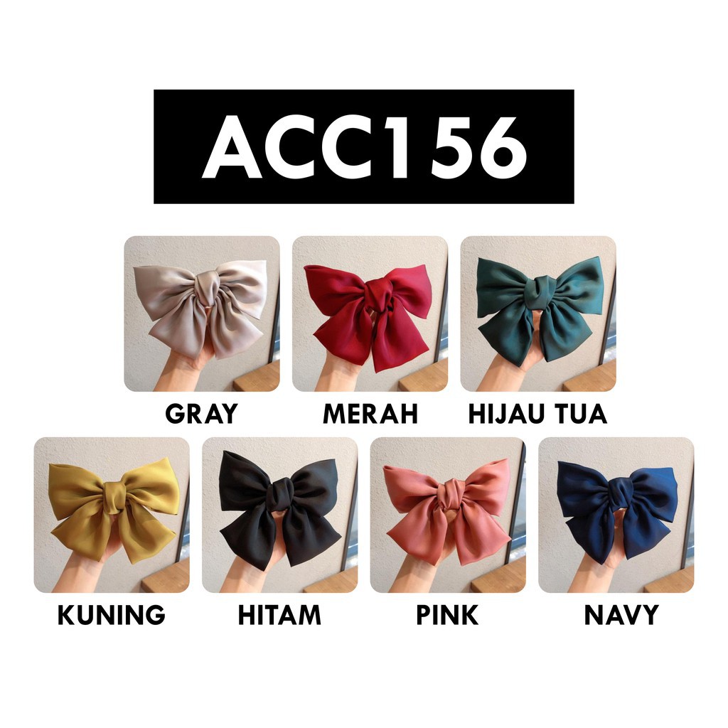 MOGYMOGY ACC156 Jepit Rambut Pita Besar Jepitan Aksesoris Wanita Hairpin Ribbon Fashion Korea