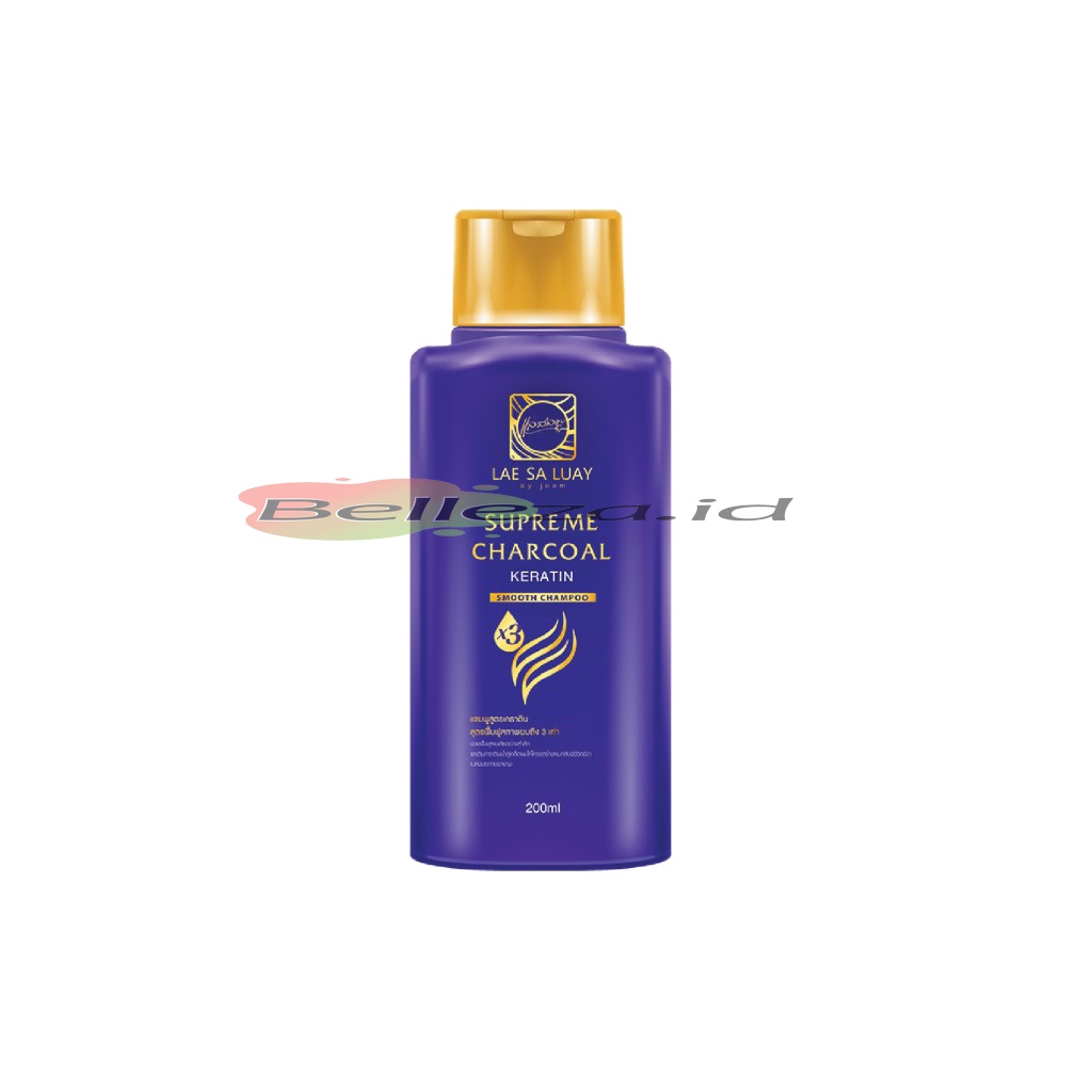 Lae Sa Luay Supreme Charcoal Keratin Smooth Shampoo 200ml