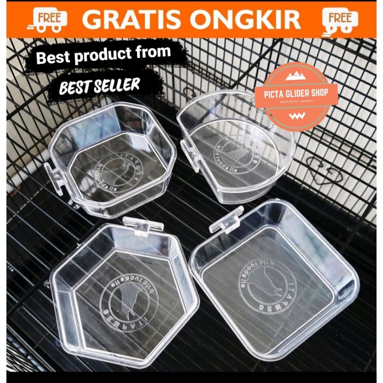 tempat makan cepuk unik untuk sugar glider hamster dan burung