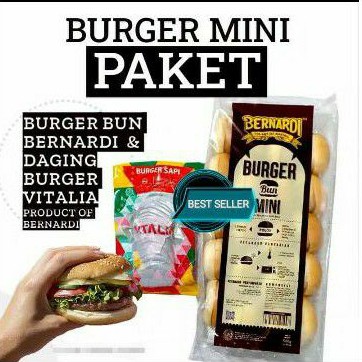 

PAKET BURGER MINI BERNARDI + BEEF VITALIA ISI 20