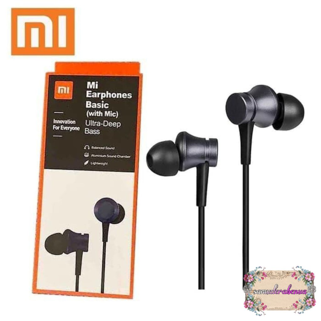 HEADSET Headsfree earphone ORIGINAL XIAOMI PISTON 3 ULTRA DEEP BASS WITH MIC EARPHONE XIAOMI SB1152