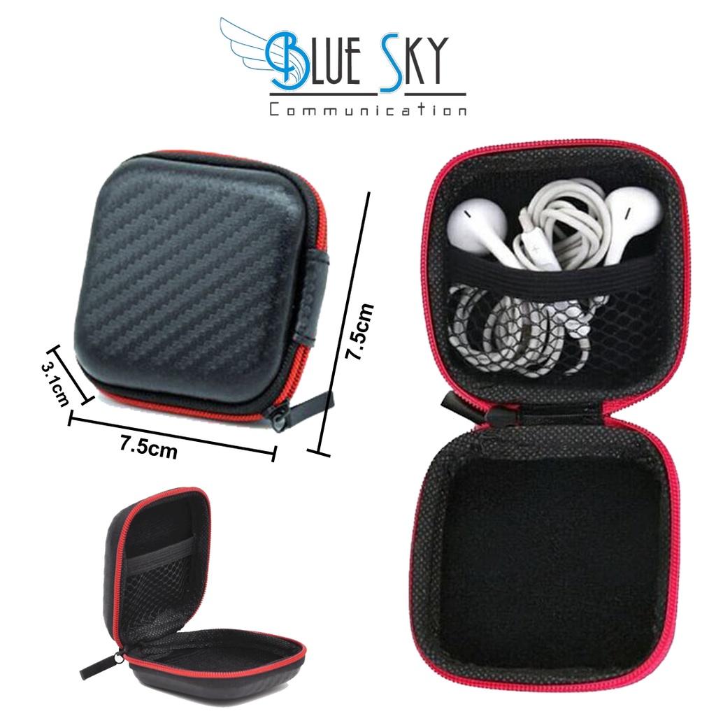 STORAGE CASE EARPHONE POUNCH TAS TRAVEL DOMPET