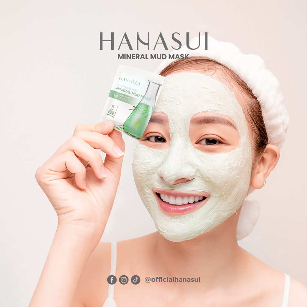 HANASUI MINERAL MUD MASK - ASIAN HERITAGE ACNE CARE (✔️BPOM)