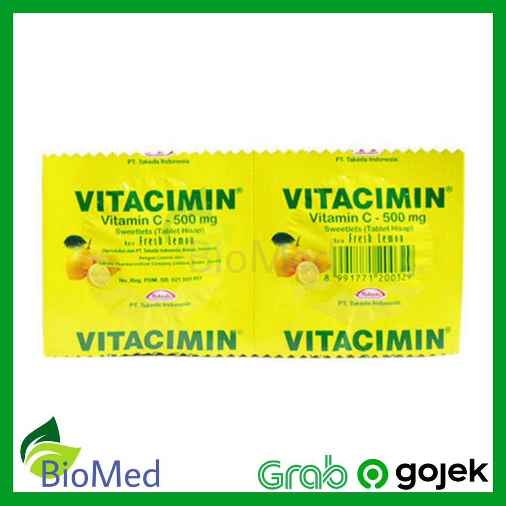 VITACIMIN LEMON TABLET HISAP - Vitamin C Suplemen Kesehatan