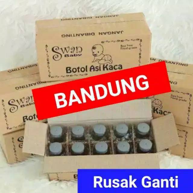 Isi 10PCS Botol Asi Kaca 100ml 1box isi 10pcs/ Botol kaca Asi Botol asi SWAN botol