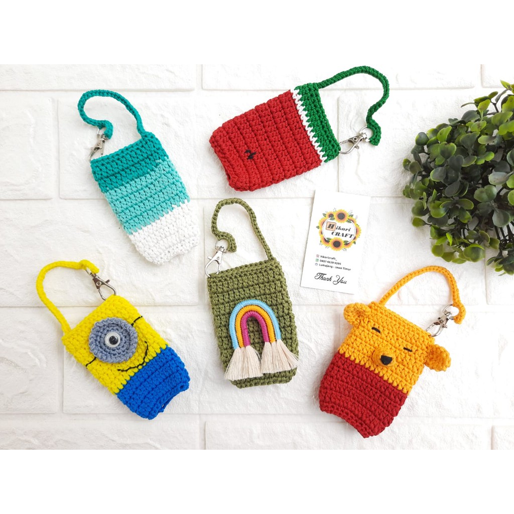 Hand Sanitizer Holder Rajut