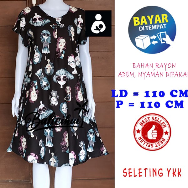 BALICIHUI DASTER PAYUNG BALI BUSUI BEST SELLER Daster Busui Jumbo Dress Payung Daster Tidur