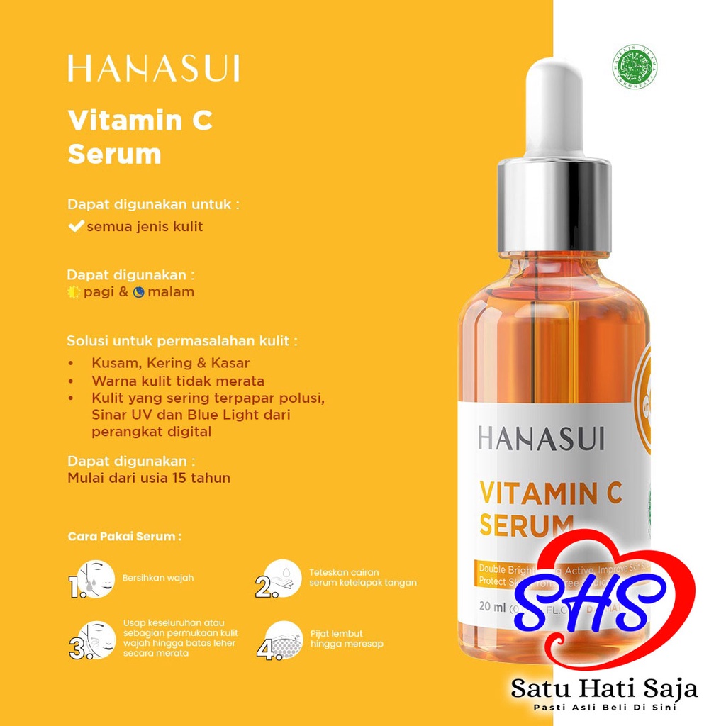 Jual HANASUI SERUM VITAMIN C - (ORANGE) | Shopee Indonesia