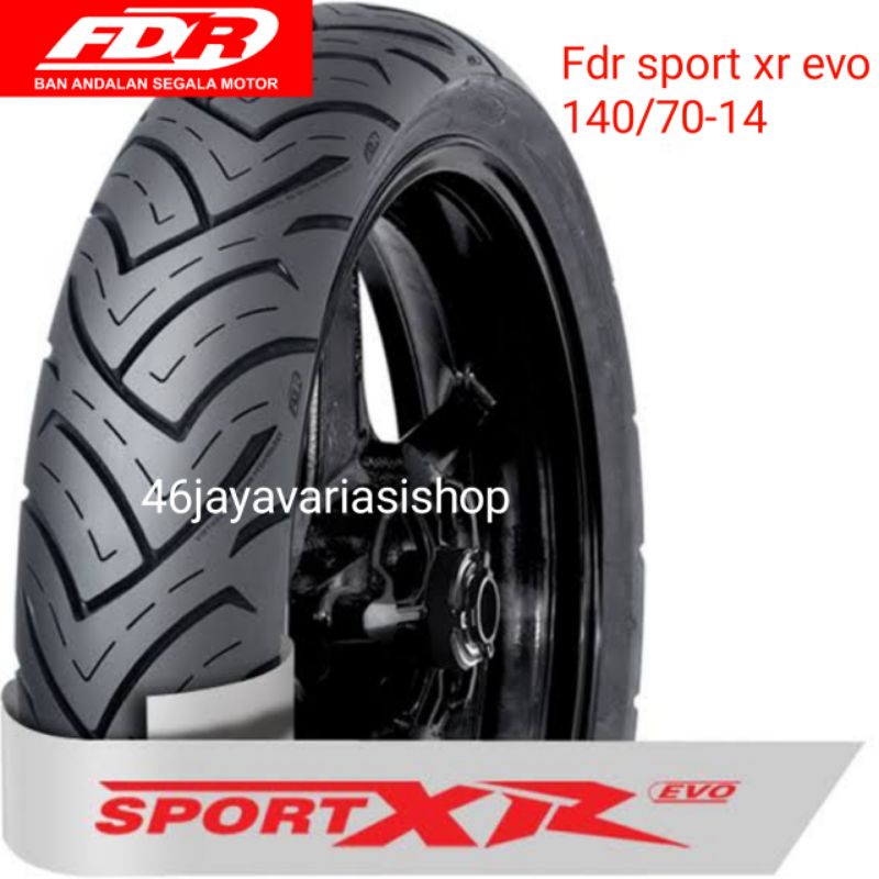 BAN LUAR TUBLES FDR SPORT XR EVO RING 14 UKURAN 140/70-14 BAN BELAKANG TUBLES AEROX BAN ORIGINAL FDR