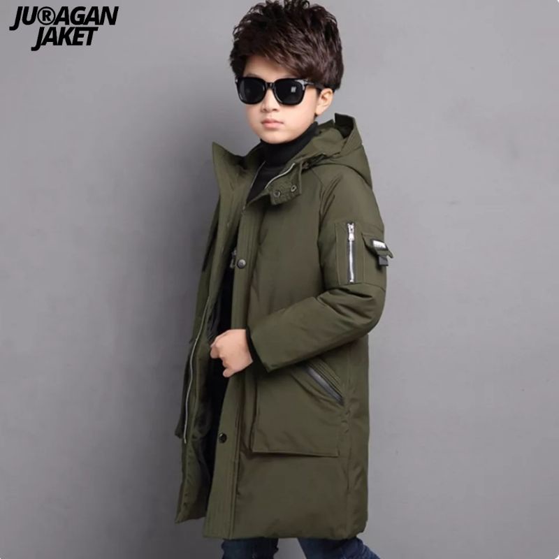 Jaket puffer anak laki-laki/perempuan / jaket winter anak / jaket anak longcoat / jaket anak gelembung