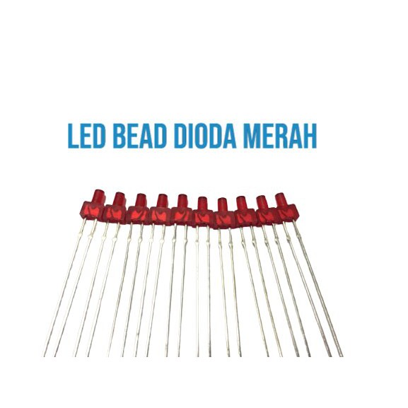 LED BEAD DIODA MERAH 100PCS