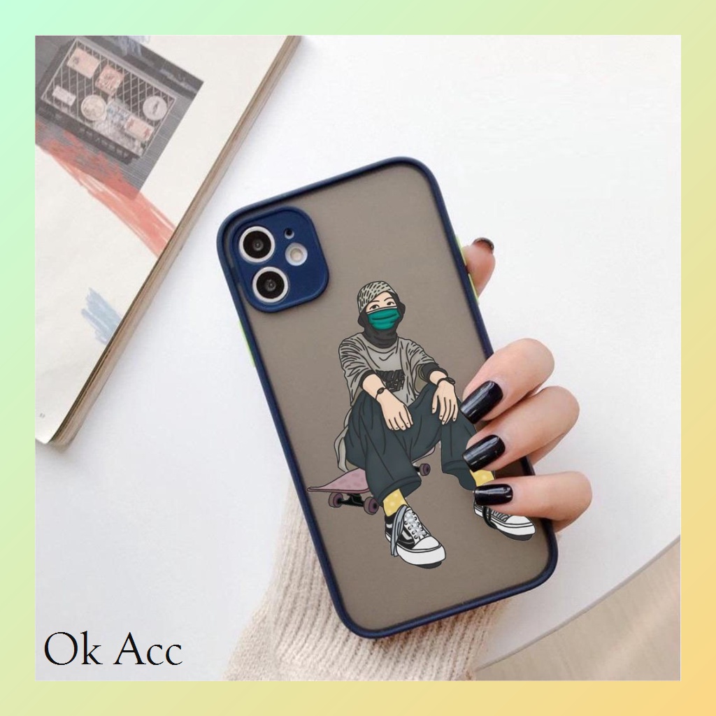 BARU Case custome Hijab AA07 for Infinix Hot 8 9 10 10s 10t 11 11s NFC 12 12i Play Note 7 Lite Smart 4 5 6 6+ HD