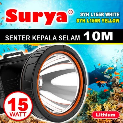 Surya Senter Kepala SYH 155R 15 Watt Headlamp Putih Waterproof